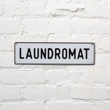 Load image into Gallery viewer, Laundromat Aluminum Sign
