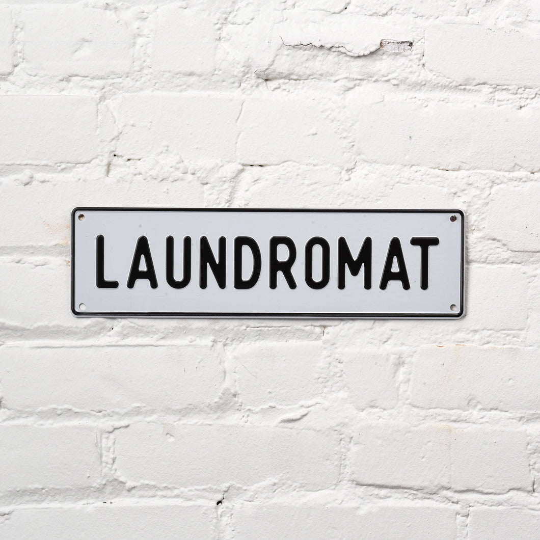 Laundromat Aluminum Sign