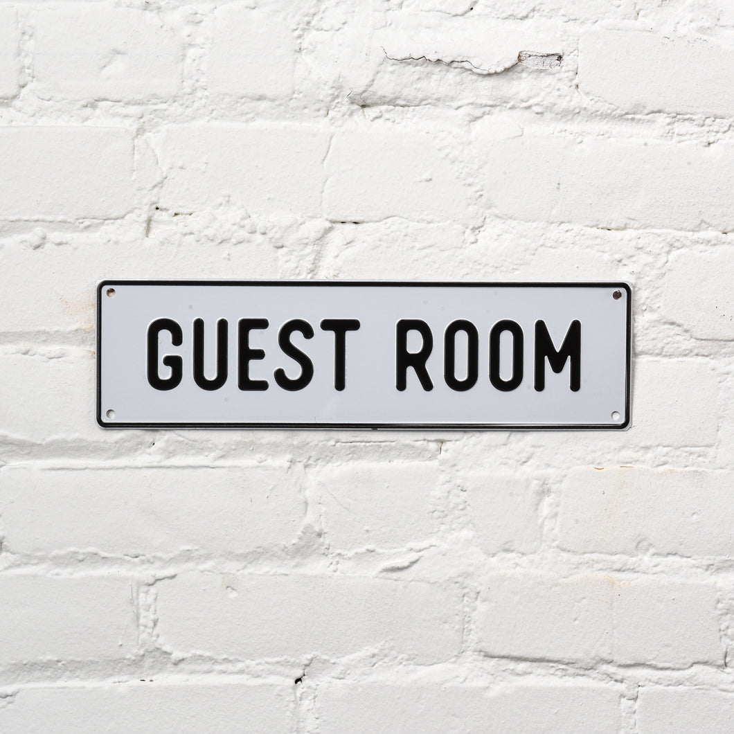 Guest Room Aluminum Sign